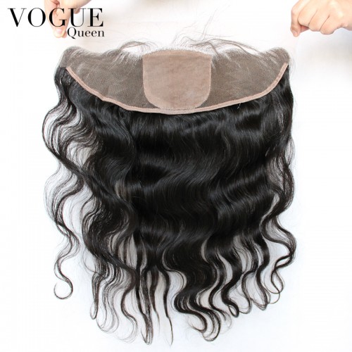 Pre Plucked 13x4 Silk Base Body Wave Lace Frontal With Baby Hair,Human Virgin Hair